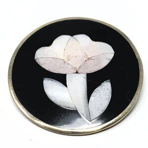 Alpaca Mexico Silver Flower Brooch